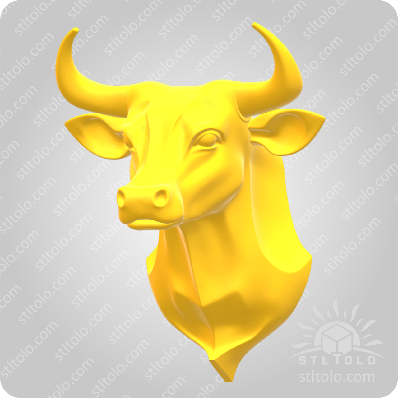 مدل سه بعدی تابلو دکوراتیو گاو
