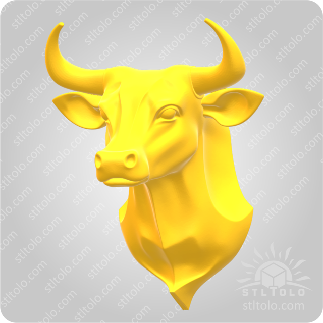 مدل سه بعدی تابلو دکوراتیو گاو
